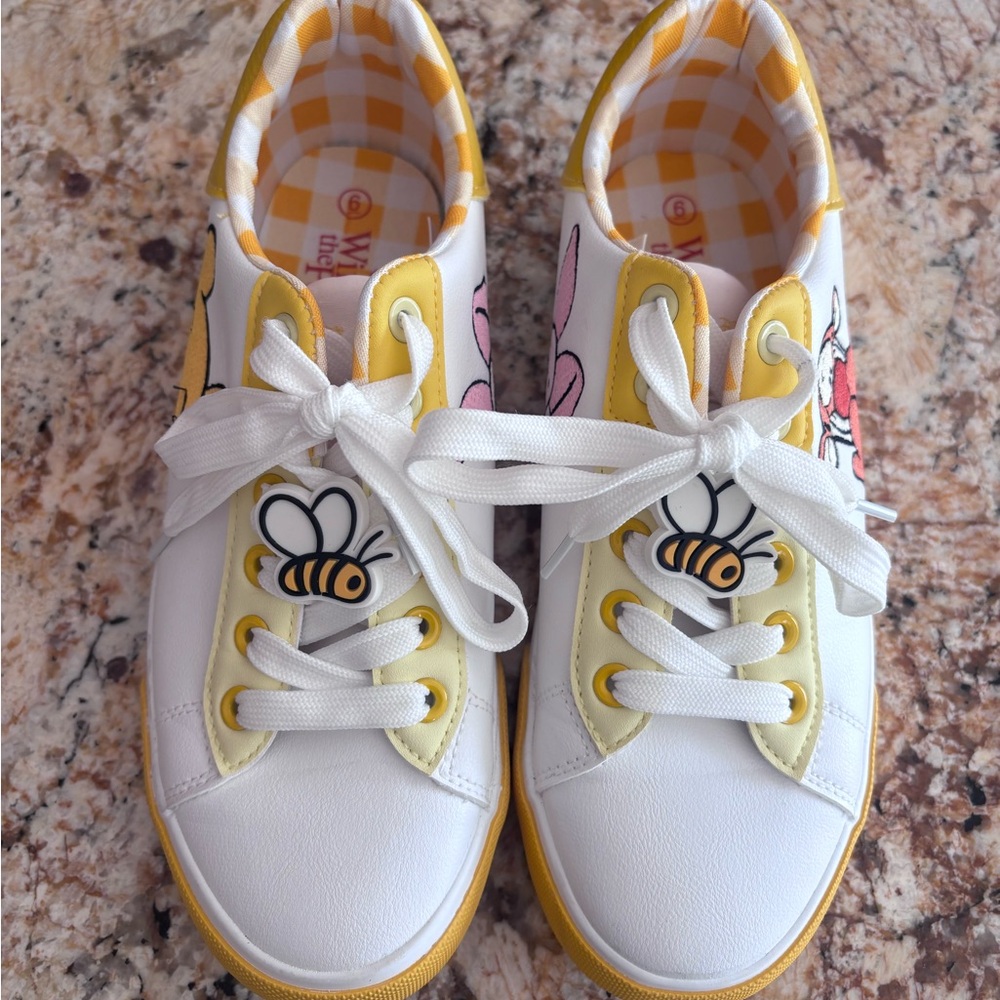 Disney White and Yellow Bee Sneakers